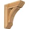 Ekena Millwork Thorton Slat Rough Sawn Bracket w/ Offset Brace, Western Red Cedar, 8"W x 24"D x 28"H BKT0806X24X28THR06RWR - alternate 1